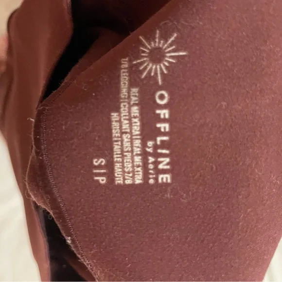 Aerie Real Xtra High-Rise Leggings - Burgundy - Picture 3 of 3